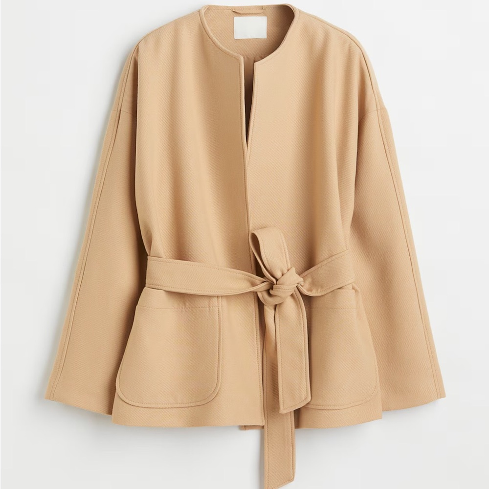 H&M Tie-Belt Jacket – Size XS (Never Worn)